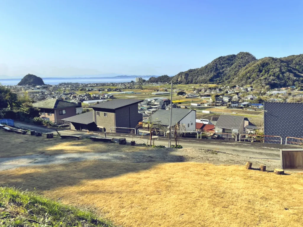 ナイトビスタキャンプ場(nightvista.camp)2段目からの眺望