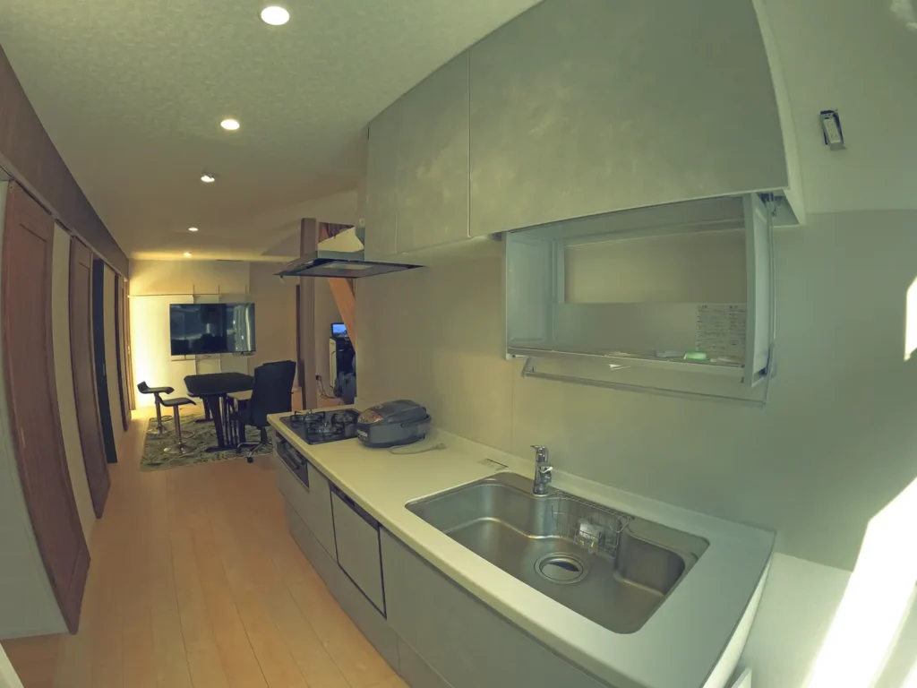 ヴィラハウス鋸南2号館(民泊)共有キッチンスペース